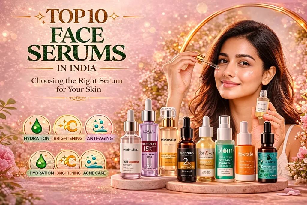 Top 10 Best Face Serums in India 2026 Top 10 Best Face Serums in India 2026